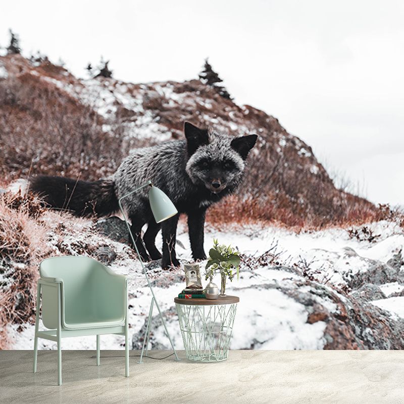 Fancy 3D Print Style Wild Animal Mural Mildew Resistant Room Wall Art