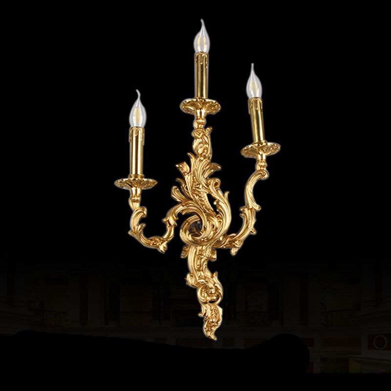 Red Copper Contemporary Sconce Light Fixtures Metal Wall Lamp Sconce for Bedroom