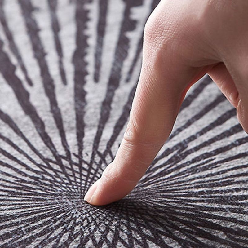 Green Graphic Rug Polyester Simple Rug Washable Area Rug for Living Room