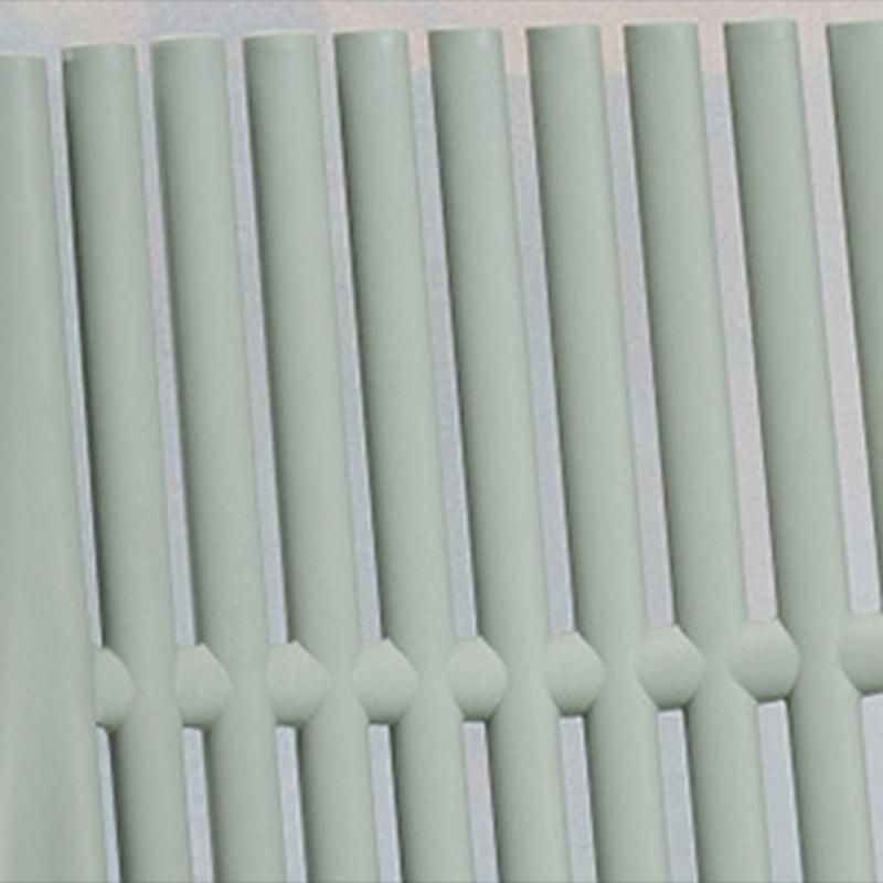 Nordic Style Armless Side Chairs Slat Back Chairs with Plastic Legs for Home Use