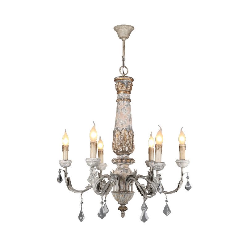 Nordic Starburst suspendu en bois de lustre suspendu 6