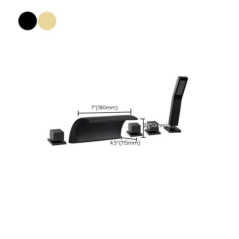 Contemporary Bath Faucet Trim Metal Deck Mounted Bathroom Faucet