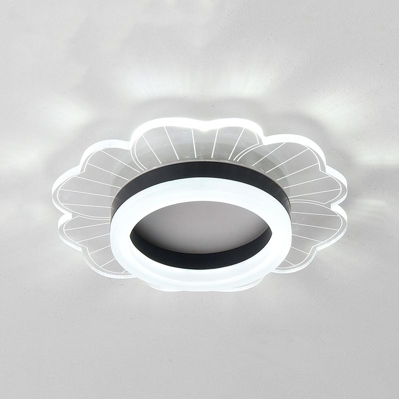 LED Flush Mount Ceiling Lighting Fixture Modern Styles Ceiling Light with Acrylic Shade