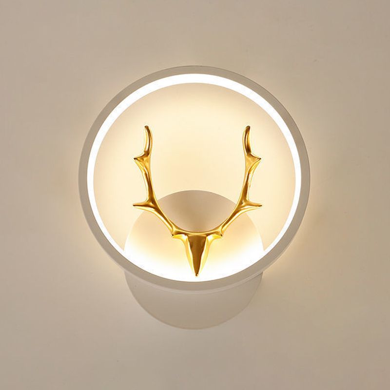 Modern Simple Wall Mount Light LED Wall Sconce Light with Silica Gel Shade for Bedroom