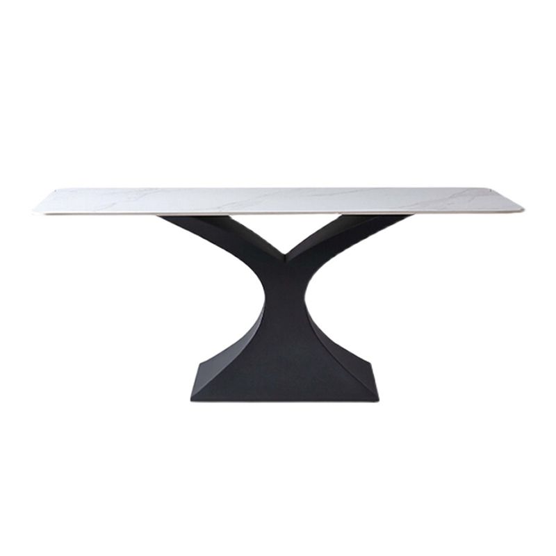 Modern Sintered Stone Top Dining Set Rectangle 1/2/5/7 Pieces Dining Room Table Set