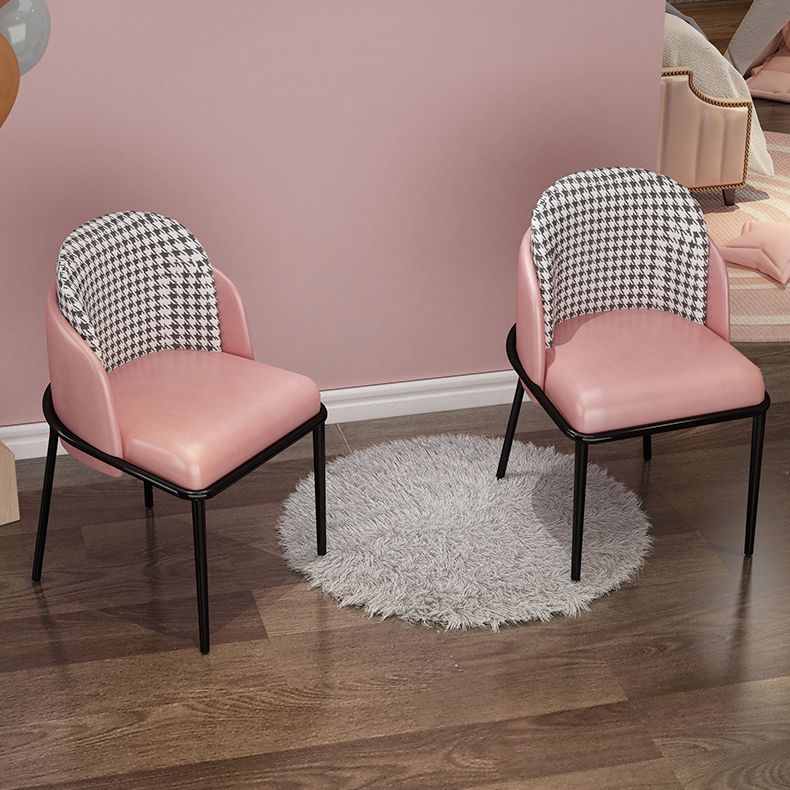 Silla de comedor tapizada de estilo escandinavo, silla de comedor individual con respaldo sólido