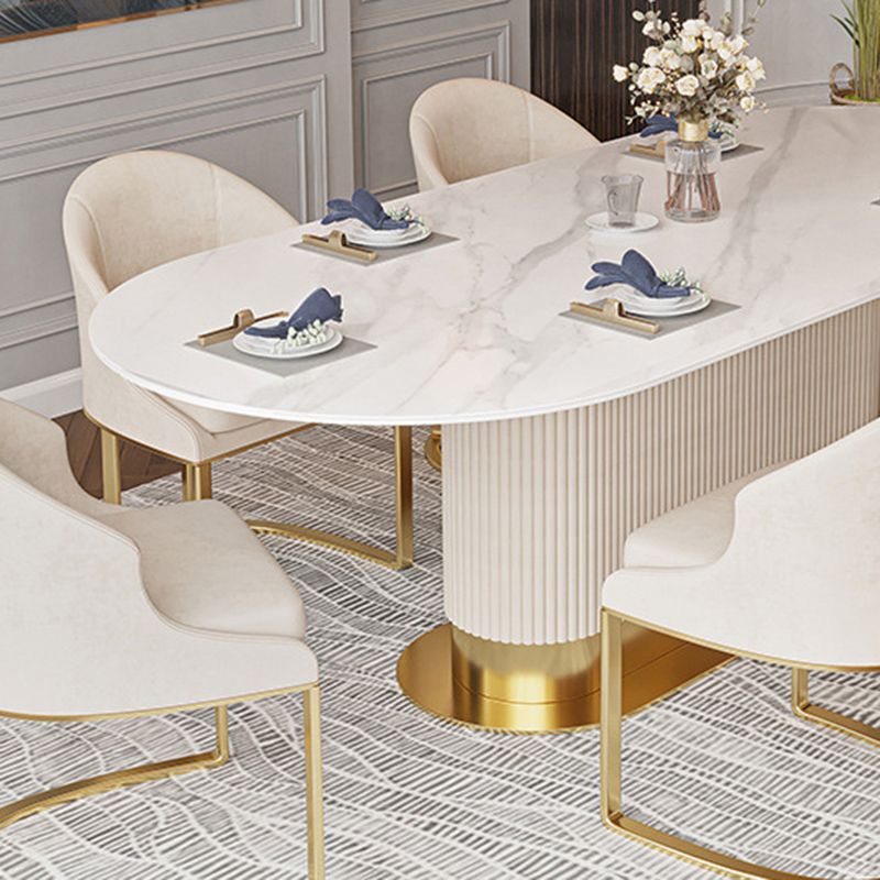 Nordic 1/4/5/7 Pieces Dining Set Stone Dining Table for Dining Room