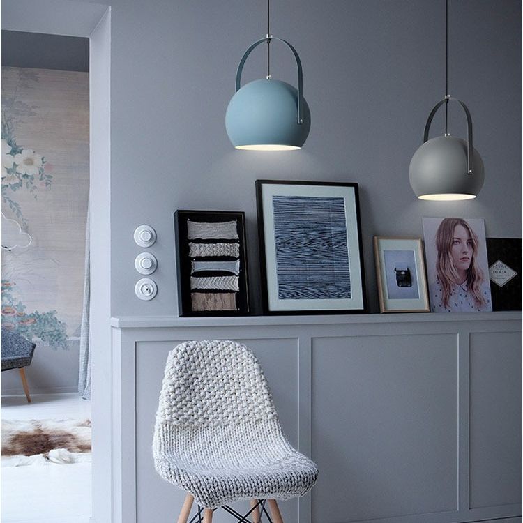 1 leichte Ballhängung Lichter Nordic Style Eisendecke mit hängenden Kabel für das Restaurant