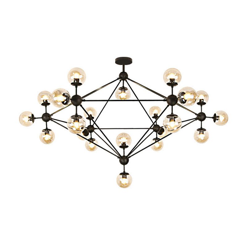 Glass Shade Pendant Lighting Fixture Modern Style Hanging Chandelier