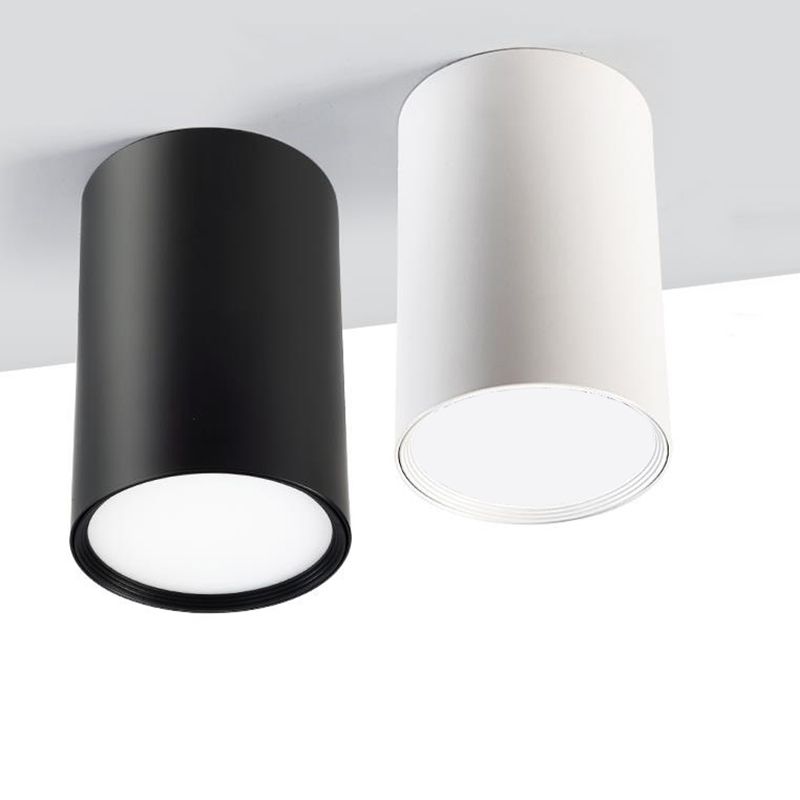 Cylindrische Kleding Shop Flush Light Metaal Minimalistische LED Flush Mount Downlight