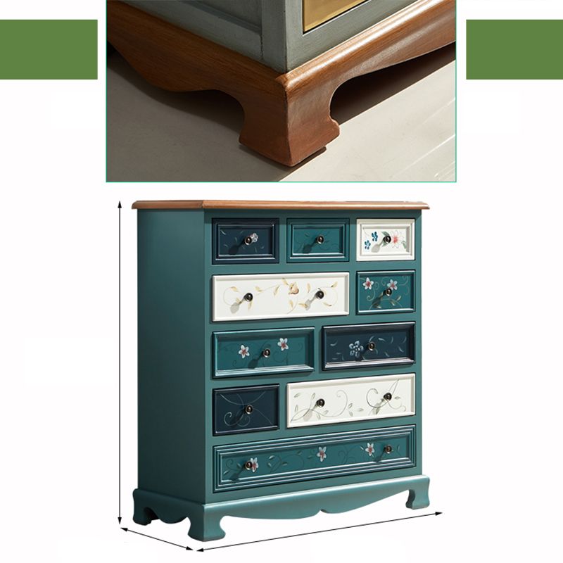 Traditional Storage Chest Dresser Wooden Storage Chest with Drawers for Bedroom