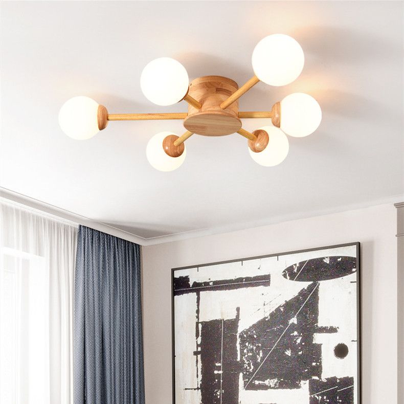 Lámpara de techo semi rascilla moderna