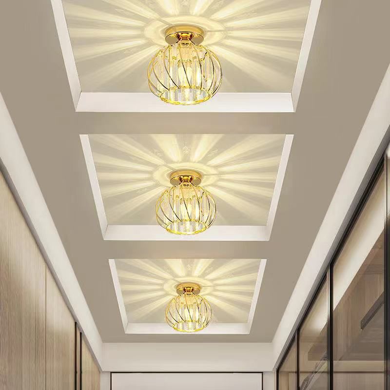 Luz de techo llevada cristalina del soporte rasante de la linterna del estilo moderno con el diámetro del agujero 2-3.5"