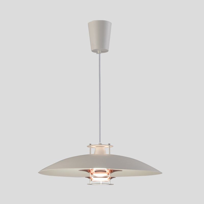 Fliegende Untertasse Metall hängend hängendes nordisches moderne 1 hängende Lampe für Wohnzimmer