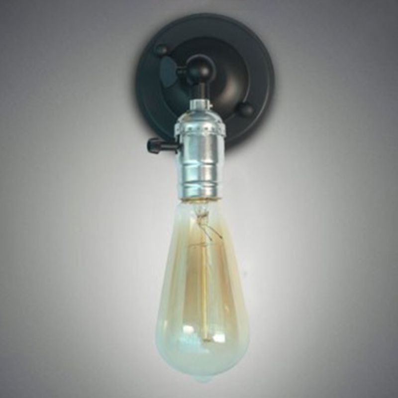 Contemporary Metal Wall Sconce Adjustable Linear Shape Wall Light for Living Room