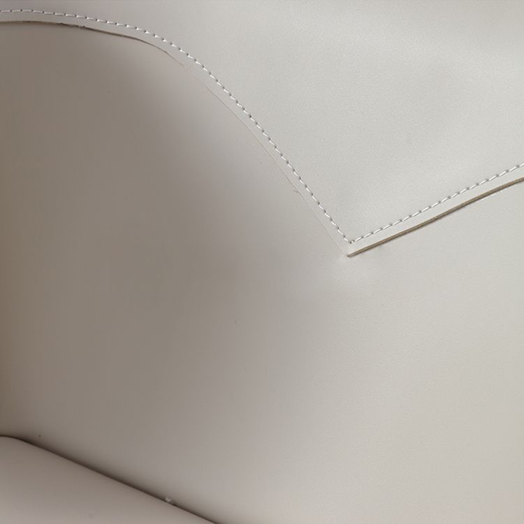 Contemporary Leather Dining Chair Armless Wingback Side Chair for Home Use