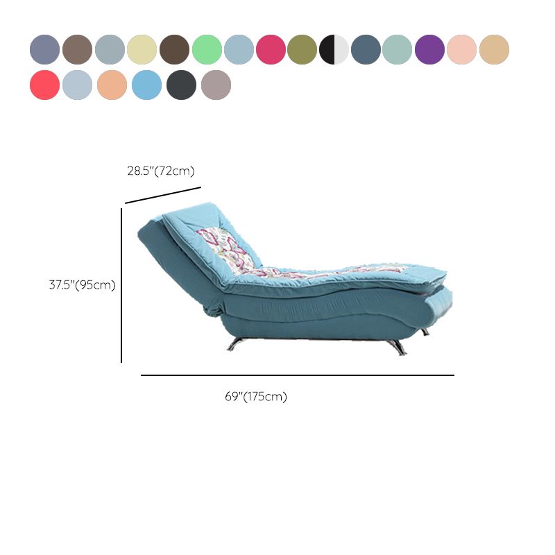 Modern Cushioned Chaise Lounge Armless Chaise for Living Room Adjustable Chaise