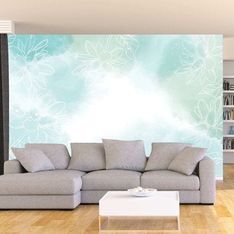 Wall Mural Wallpaper Minimalism Illustration Environment Friendly Sitting Room Wall Mural