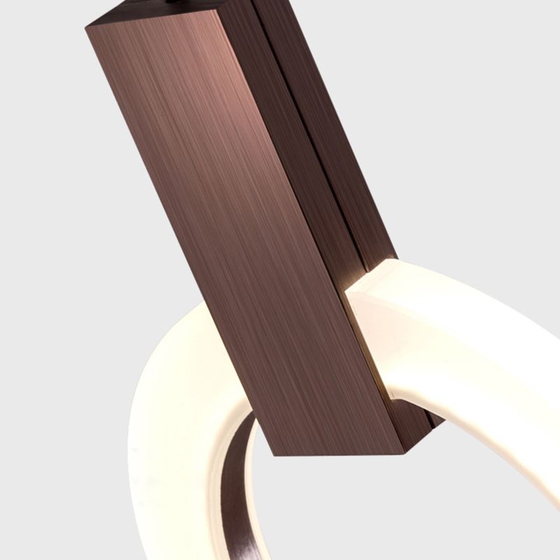 Modernist Hanging Light Ring Shape Acrylic Pendant Lamp for Foyer Bedroom Living Room