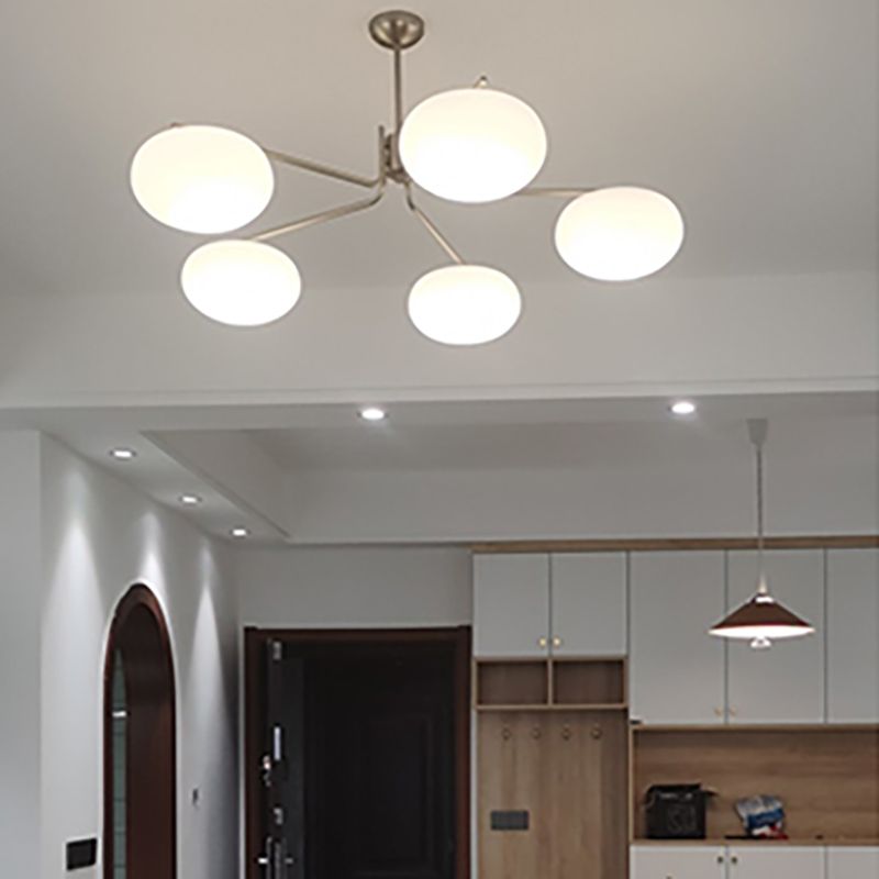 Lámparas de lámparas de lámpara de madera moderna tazón de colgante de suspensión múltiple