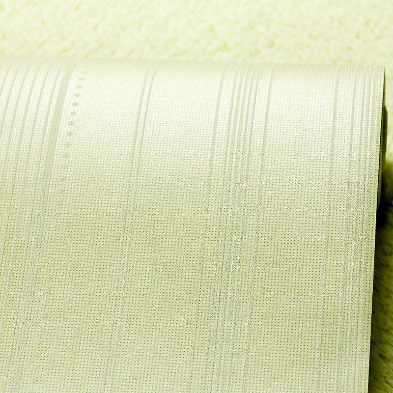 Pastel Color Ticking Stripe Wallpaper Waterproof Modern Dining Room Wall Covering