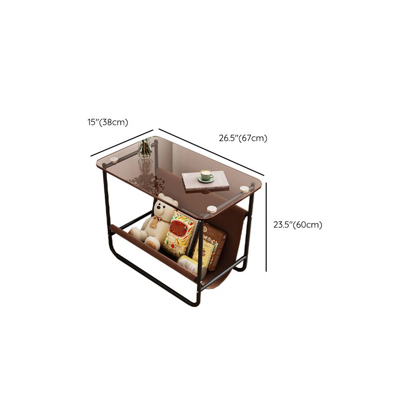 Contemporary Side Table Metal Accent Side Table for Living Room
