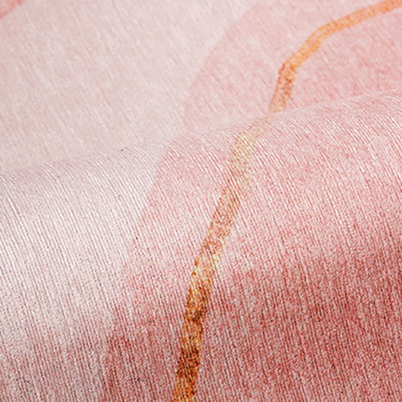 Color Mixed Simple Area Rug Polyester Abstract Print Carpet Non-Slip Backing Rug for Home Decoration