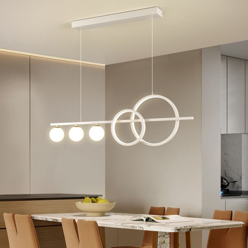 Modernism White Kitchen Island Lighting Acrylic Ceiling Light