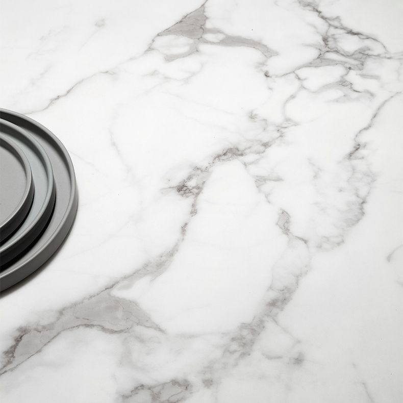 Round 1/4/5/7/9 Pieces Modern Furniture Standard Height Dining Room Table Set with 3 Legs