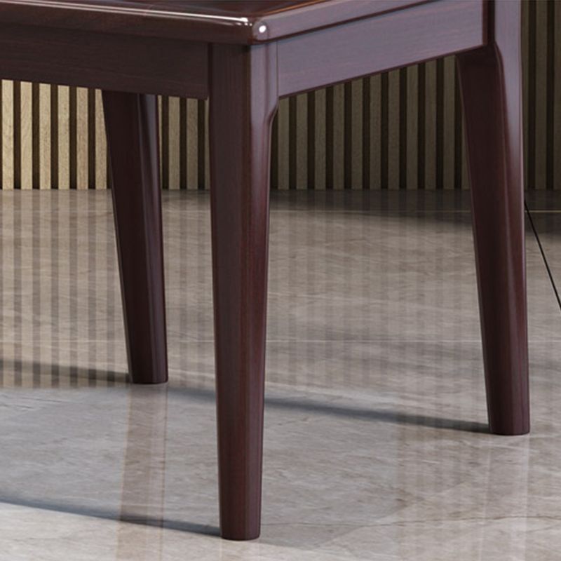 Solid Wood Dining Chairs Modern Style Armless Dining Chairs for Dining Room