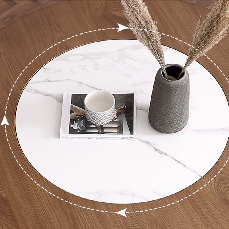 Round Dining Table Set 1/4/5/7 Pcs Solid Wood Dining Table and Chairs