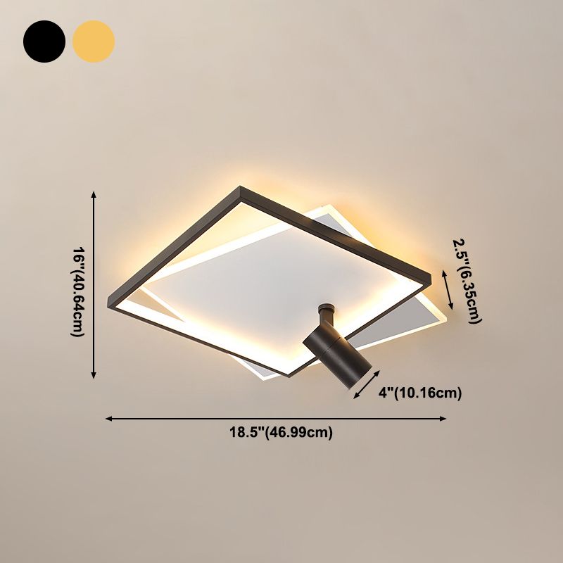 Moderne LED-plafondlamp met inbouwverlichting voor kledingwinkelwoonkamer