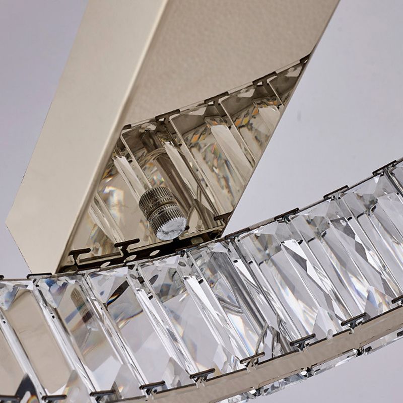 Geometric Flush Mount Contemporary Crystal Flush Ceiling Light Fixture