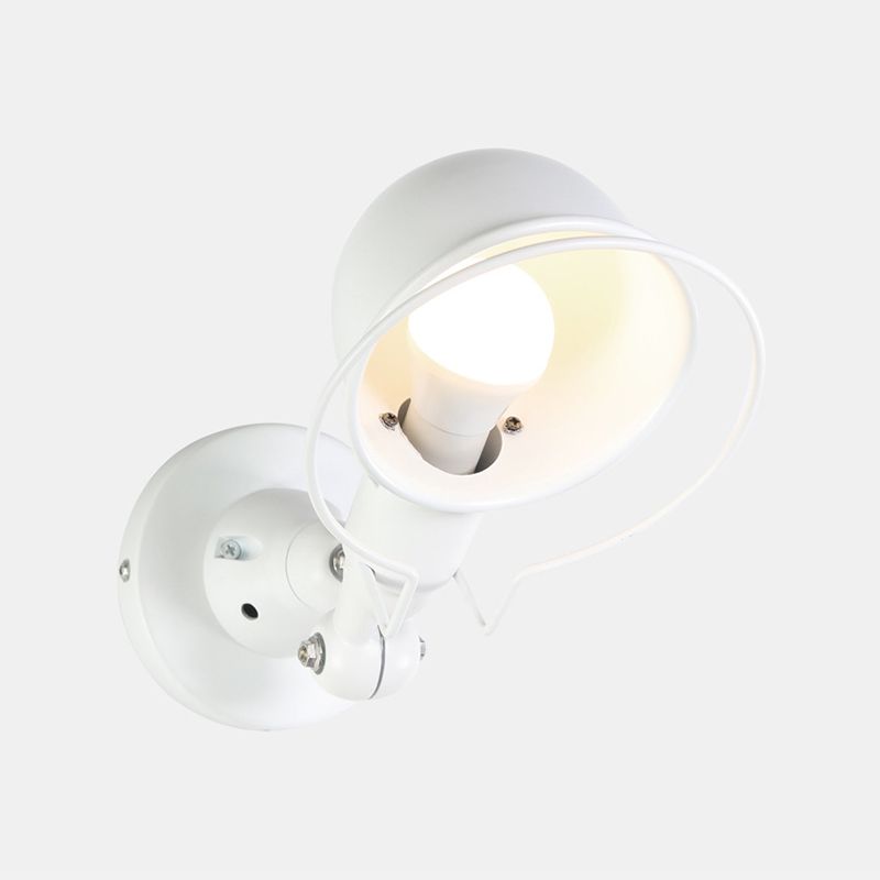 Modern Wall Sconce Dome Shape Wall Light with Metal Shade for Living Room