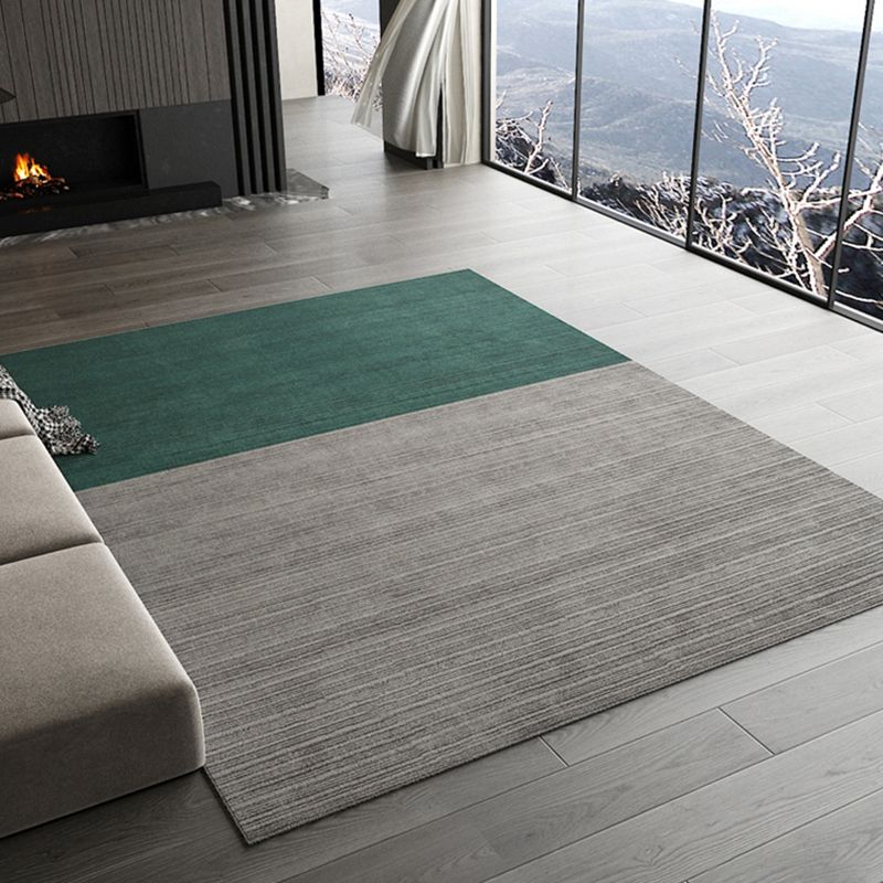 Chic Modern Carpet Solid Color Polyester Area Rug Stain Resistant Area Rug for Living Room
