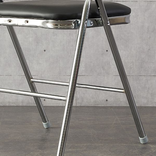 Silla moderna para interiores y exteriores, silla lateral de comedor con respaldo abierto y sin brazos de metal