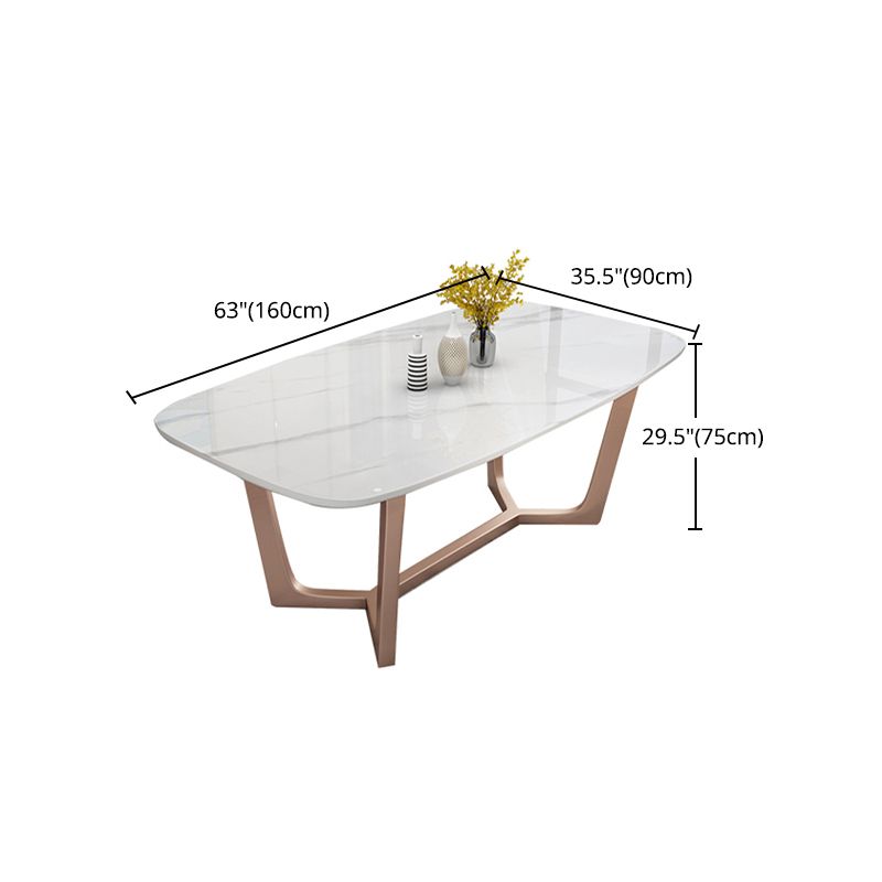 Nordic 1/4/5/7 Pieces Rectangle Dining Set with Sintered Stone Table Furniture