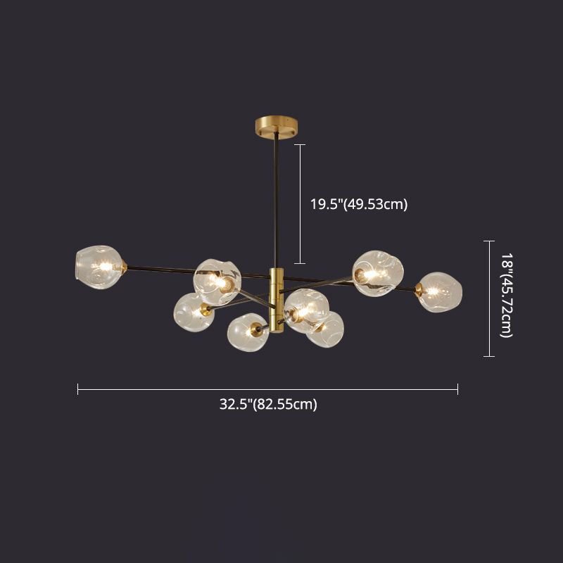 Modern Globe Chandelier Chandelier Pendant Light Glass Globe Chandelier