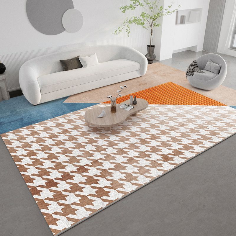 Moderne geometrische print tapijten Polyester Area Tapijt niet-slip achterste binnen tapijt voor woonkamer