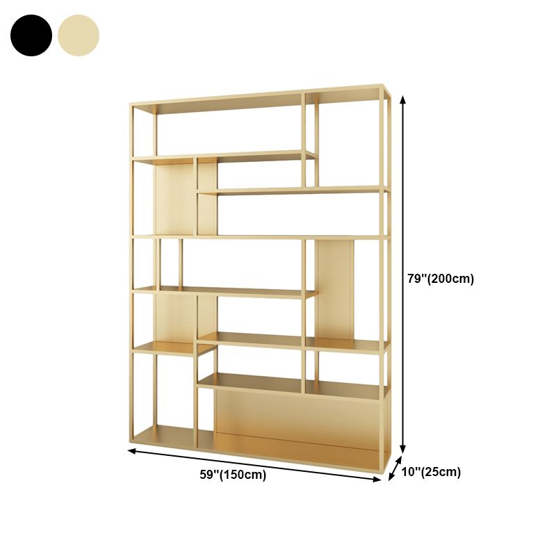 Modern Style Metal Bookshelf Open Etagere Shelf Bookcase for Office