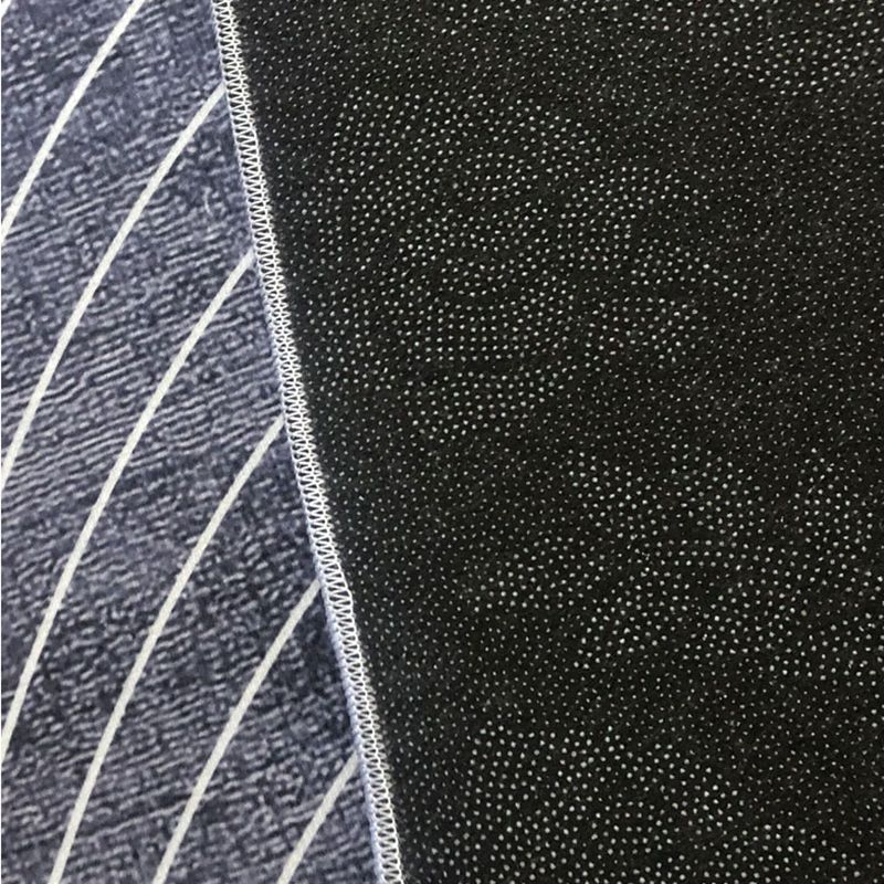 Light Orange Simple Rug Polyester Line Rug Washable Indoor Rug for Living Room