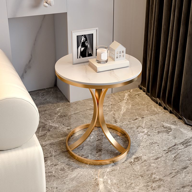 21.65" Tall Contemporary Style Side End Table Metal Frame Side Accent Table
