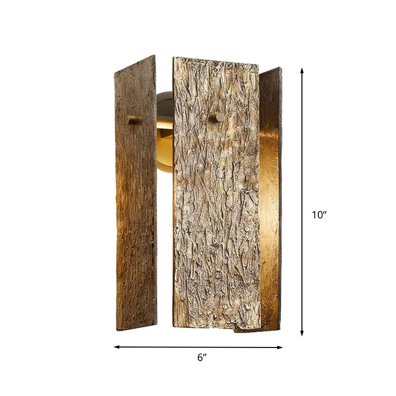 Lampe murale rectangle traditionnelle métal 1