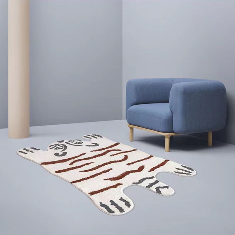 Novelty Animal Pattern Rug Polyester Indoor Rug Non-Slip Backing Carpet for Living Room