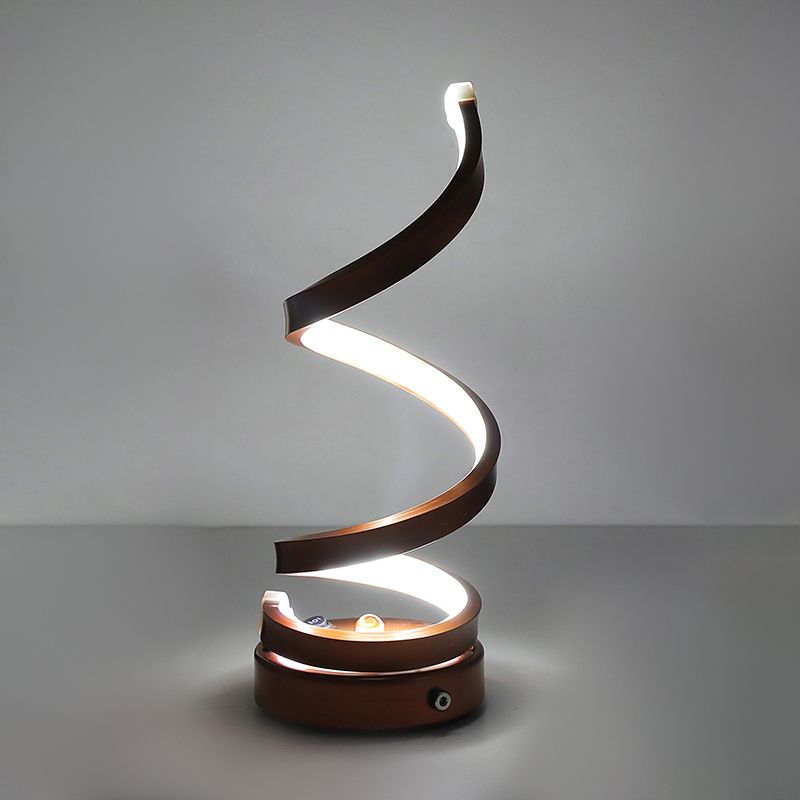 Linear Nightstand Lamp Contemporary Metal Nightstand Lamps for Bedroom and Club