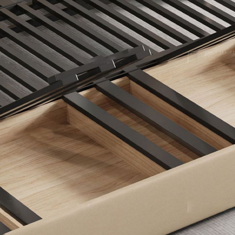 Contemporary Bonded Leather Sleeper Sofa with Pillow Back and Flared Arms