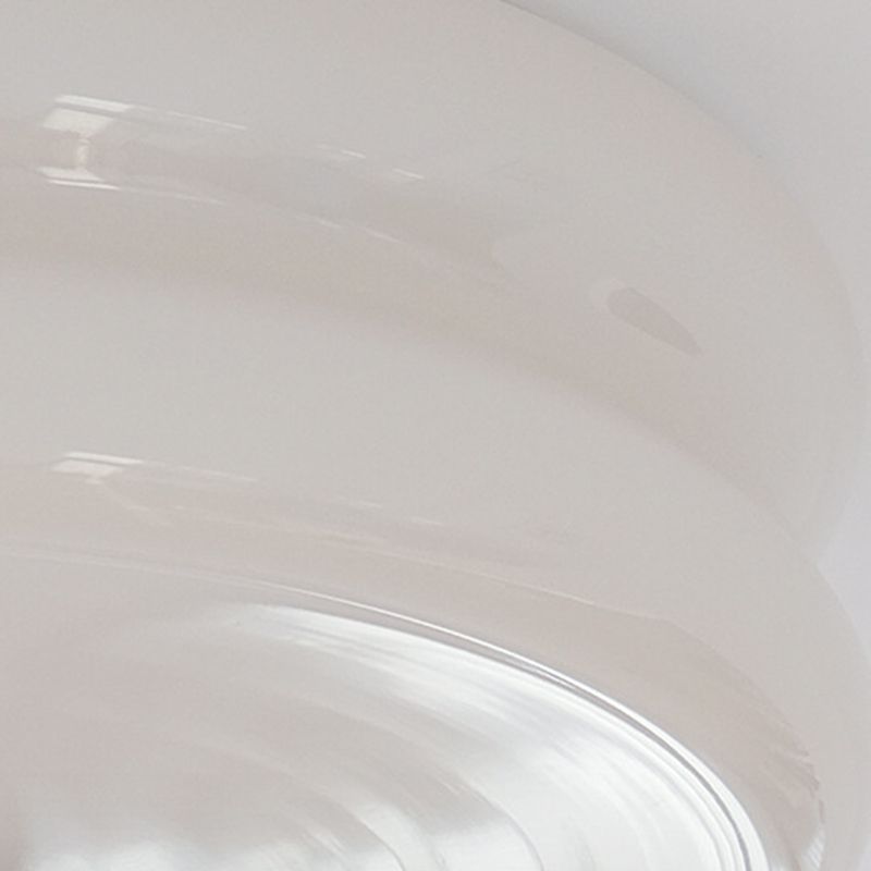 Flush Mount Lighting Modern Glass Flush Mount in White Finish