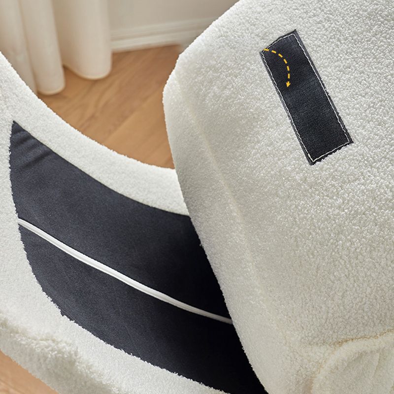 High Back Rocking Chair Ergonomic with Padded Seat Rocker Chair  with Ottoman