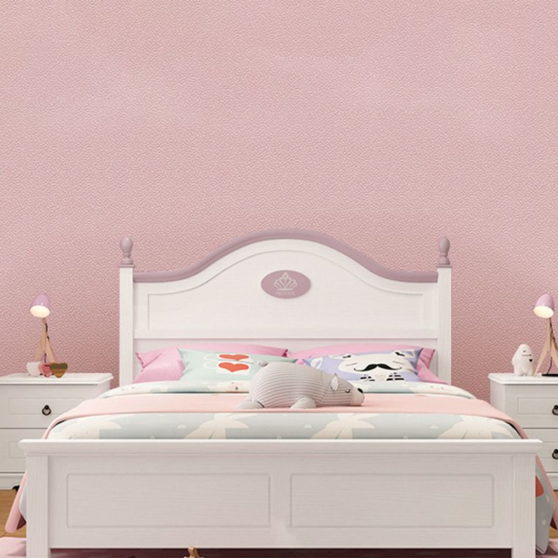 Leeskamer PVC wanddecoratie eigentijds pastelkleurig effen designbehang, gemakkelijk te verwijderen