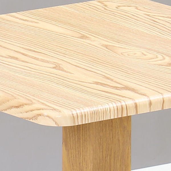 Contemporary Round and Wooden Square Dining Table for 2 People